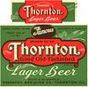 1933 Thornton Lager Beer 12oz IL104-06 Thornton, Illinois