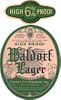 1934 Waldorf Lager Beer 12oz OH42-13 Cleveland, Ohio
