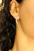 Vintage Single Diamond Snake Earring, 14k