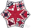 Pieced star shaped quilt, early 20th c.