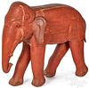 Carved and painted carnival elephant, early 20th c