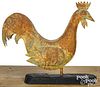 Zinc full bodied rooster weathervane