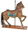 Carved and painted carousel horse, ca. 1900