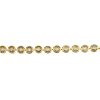 A 9ct gold diamond line bracelet. Designed as a series of brilliant-cut diamond, wide collet links.