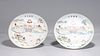 Two Chinese Daoguang Famille Rose Plates