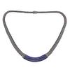 John Hardy Classic Chain Silver Lapis Necklace