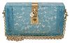 Blue Taormina Lace Clutch Borse BOX Light Purse