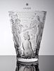 Ondines, A Large & Heavy LALIQUE Crystal Vase, Signed