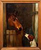 Stable Friends Oil Painting