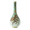 A LARGE 19TH CENTURY FRENCH GREEN GLASS BOTTLE VASE