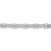 (128988) A diamond fancy-link bracelet. Designed as a series of pave-set diamond curved links, to th