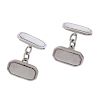 (174110) A pair of silver cufflinks. Weight 15gms. <br><br>