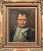 Military Portrait Of Napoleon Bonaparte (1769-1821) Oil