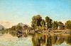 Chanab Kashmir India Oil Painting