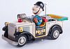 M-20th C Lithographed Tin Police Car No. 5 Toy