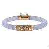 14k Gold Jade Bangle Bracelet