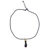 24k Gold Silver Hand Pendant Cord Necklace