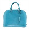 Louis Vuitton Cyan Blue Green Alma NM Bag