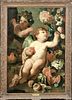 Putti Fruit & Flowers Allegory Oil Painting