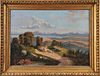 ROMANTIC LANDSCAPE WITH A SHEPERD AND HIS FLOCK OIL PAINTING