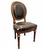 19th Century French Medallion Back Chair 