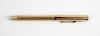 A 9ct gold 1937 Swan pen, having bands of engine turned decoration to body, and personal dedication