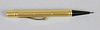 A Watermans 18ct gold propelling pencil, the cylindrical barrel with alternating plain and chequered