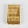 Dupont - a gold-plated cigarette lighter, 7628EA, of textured rectangular form, 2.25, (5.5cm) high.