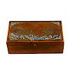 An early 20th century Continental inlaid table box. Perhaps Austrian, the hinged rectangular cover d