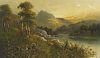 A group of 20th century oil paintings. To include: Frank Hider, (1861-1933), 'A summer evening in th
