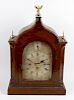 A mid Victorian oak-cased triple fusee bracket or table clock R. J. H. Chaplin, Arcade, London Bridg