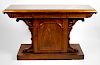 A mid 19th century mahogany serving table Possibly Scottish, the rectangular top with broad cavetto-