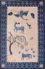 ANTIQUE CHINESE RUG. 9 ft x 6 ft (2.74 m x 1.83 m).