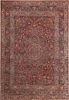 ANTIQUE PERSIAN MASHAD RUG. 11 ft 11 in x 8 ft 4 in (3.63 m x (2.54 m)