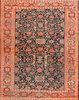 ANTIQUE PERSIAN SAROUK FARAHAN AREA RUG. 10 ft 2 in x 8 ft 2 in (3.1 m x 2.49 m).