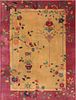 ANTIQUE CHINESE ART DECO RUG - No reserve. 11 ft 5 in x 8 ft 10 in (3.47m x 2.69 m).