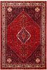 VINTAGE PERSIAN ABADEH RUG. 9 ft 8 in x 6 ft 9 in (2.95 m x 2.06 m)