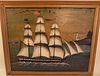 OIL PAINTING OF AMERICAN SHIP