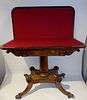 1815 ROSEWOOD CARD TABLE ATTR. VOSE