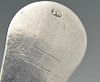 A continental spoon, possibly Norwegian, having engraved decoration to the terminal depicting foliat