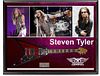 Aersmith Steven Tyler Signed Flying V Guitar + Display