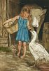 Michael Hague | b. 1948 | Girl with Goose