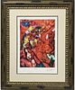 After Marc Chagall The Red Circus Lithograph