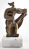 Arnold Geissbuhler Modern Bronze Sculpture