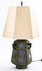 James Mont Manner Japanese Champleve Table Lamp