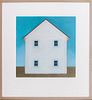 Jeanne Mullen "Meetinghouse I" Modern Lithograph