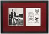 Style of Andy Warhol Framed Photo and Article