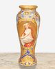 An Art Nouveau Royal Vienna "Solitude" portrait vase