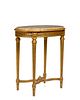 A French Louis XV-style carved giltwood lamp table