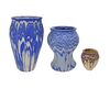 Three Ozark Roadside Pottery vases